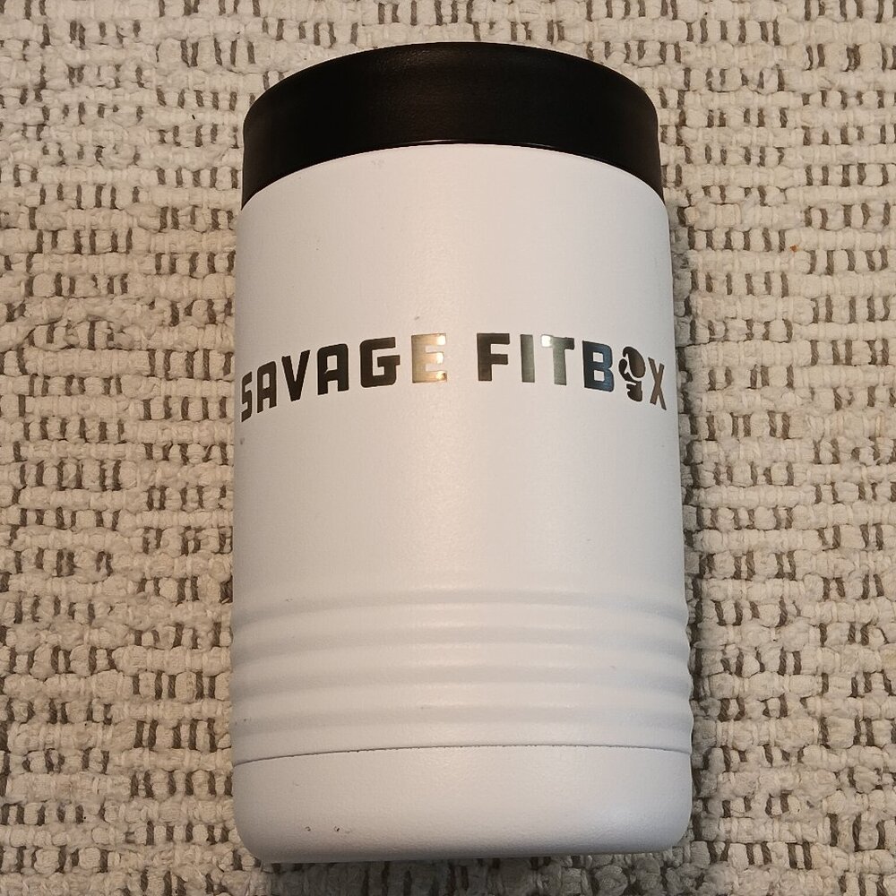 Polar Camel "Savage FitBox" personalized 12 oz slim beverage holder can cozy